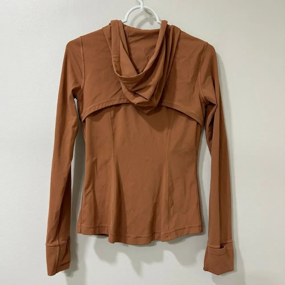 Lululemon Womens Size 6 Desert Sun Nulu Hooded Define Jacket Light Brown Active